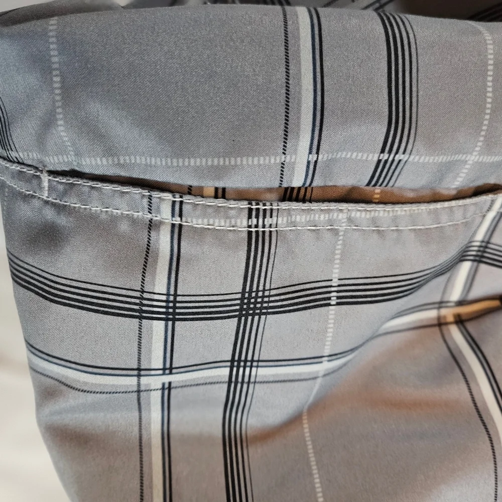 Op Mens Gray And White Ombre Drawstring Tie Waist Swim Trunks Size Medium